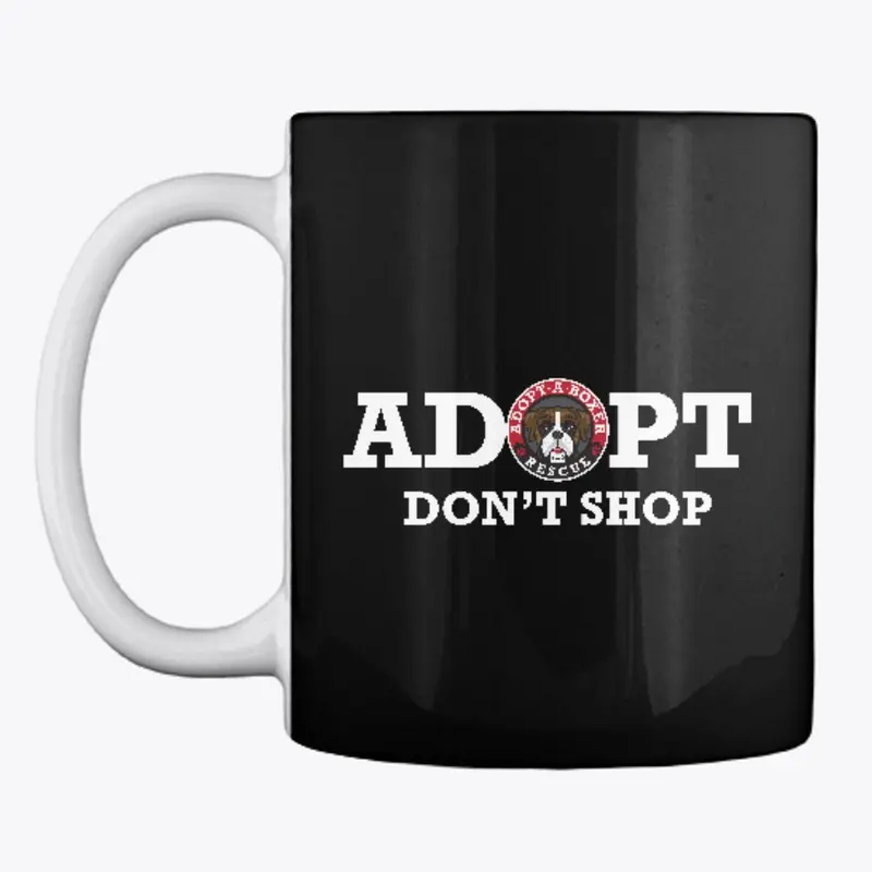 boxer mug black